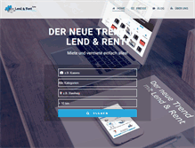 Tablet Screenshot of lendandrent.de